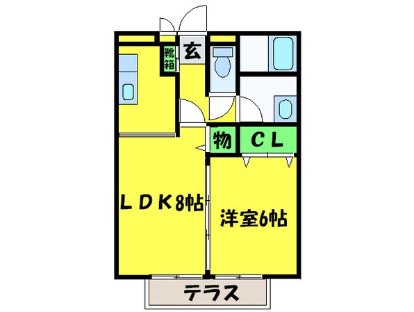 プチグリーンの物件間取画像